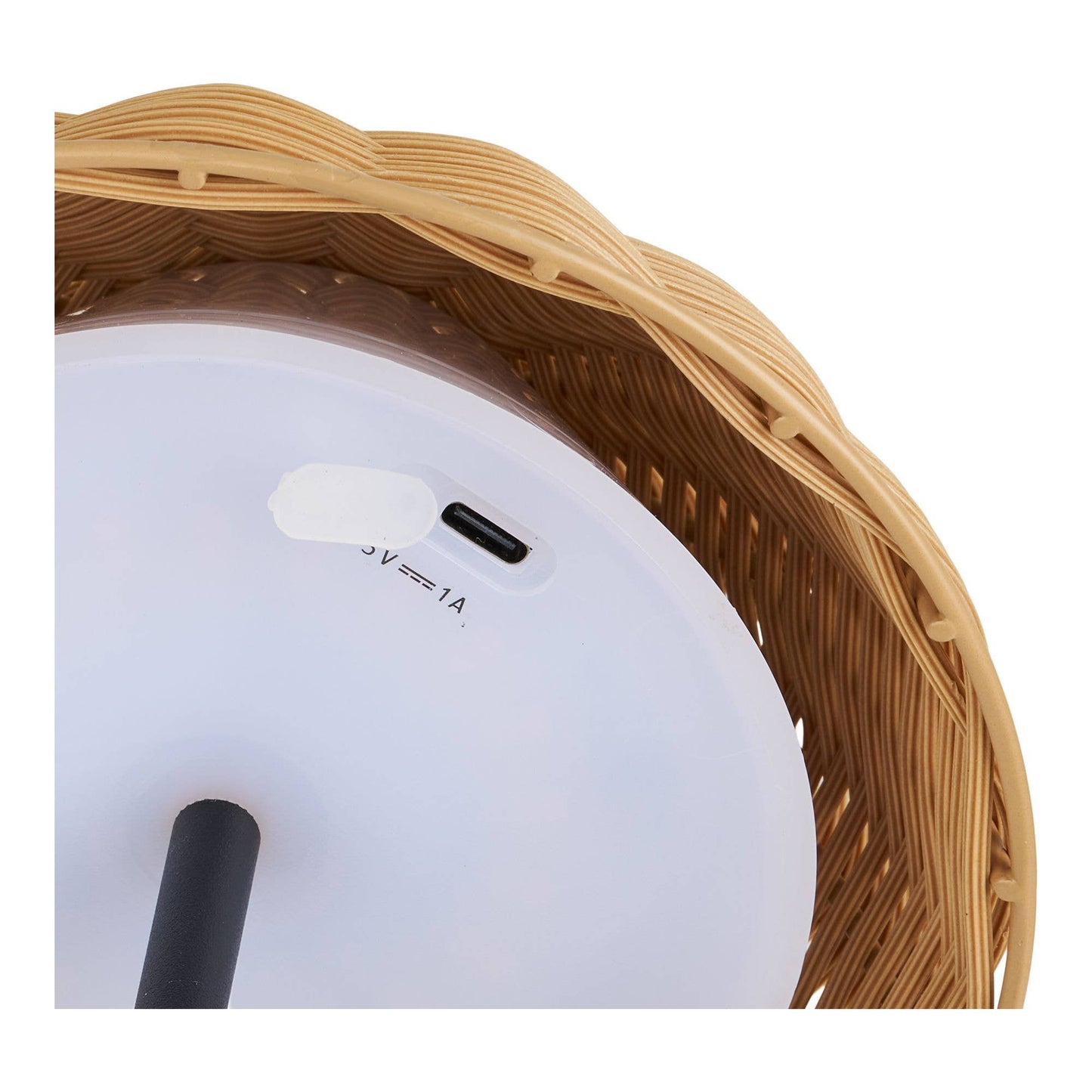 Wigan LED Tischlampe - Natur / Schwarz