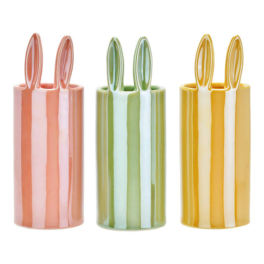 Vase mit Hasenohren aus Porzellan 3er Set