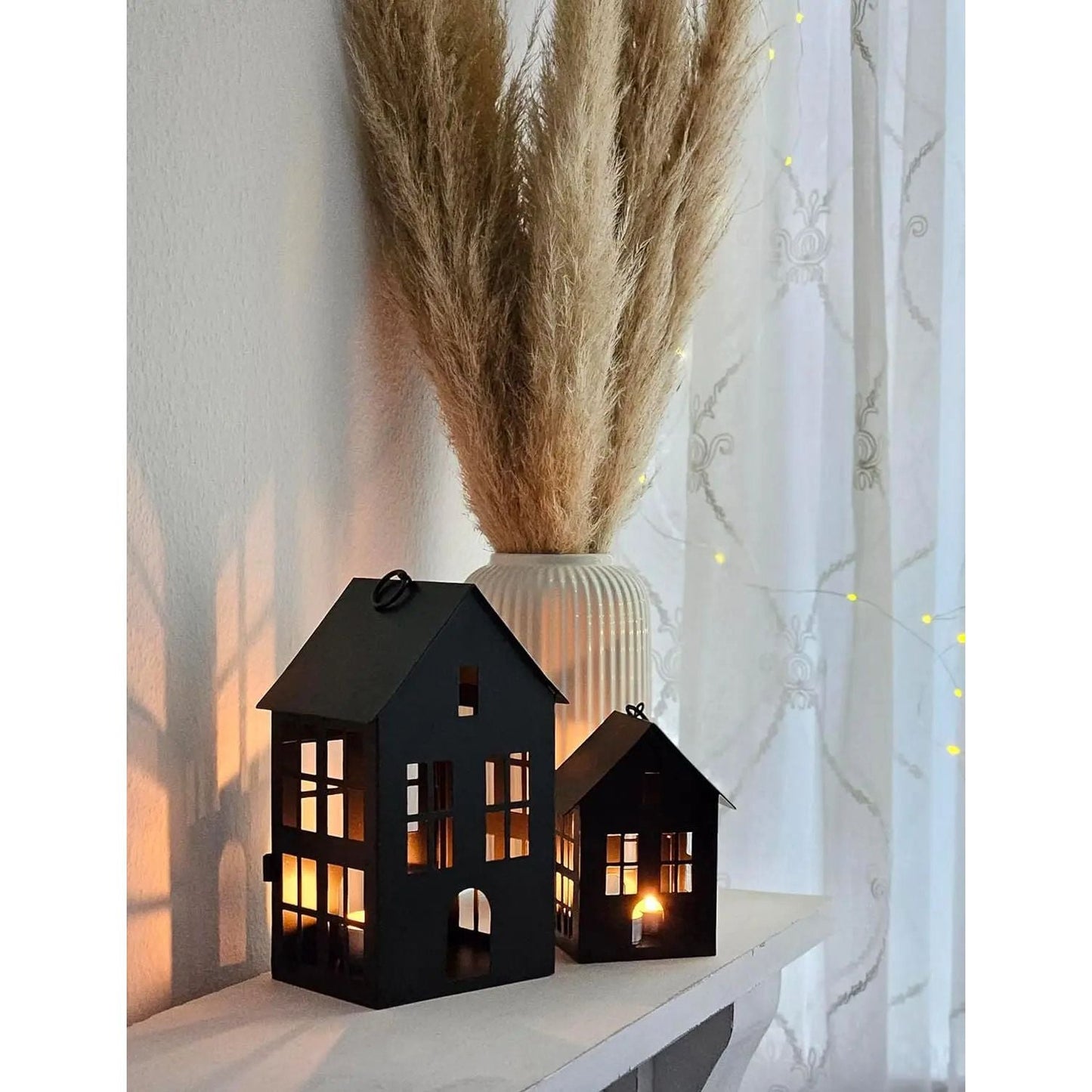 3er Set Laternenhäuser