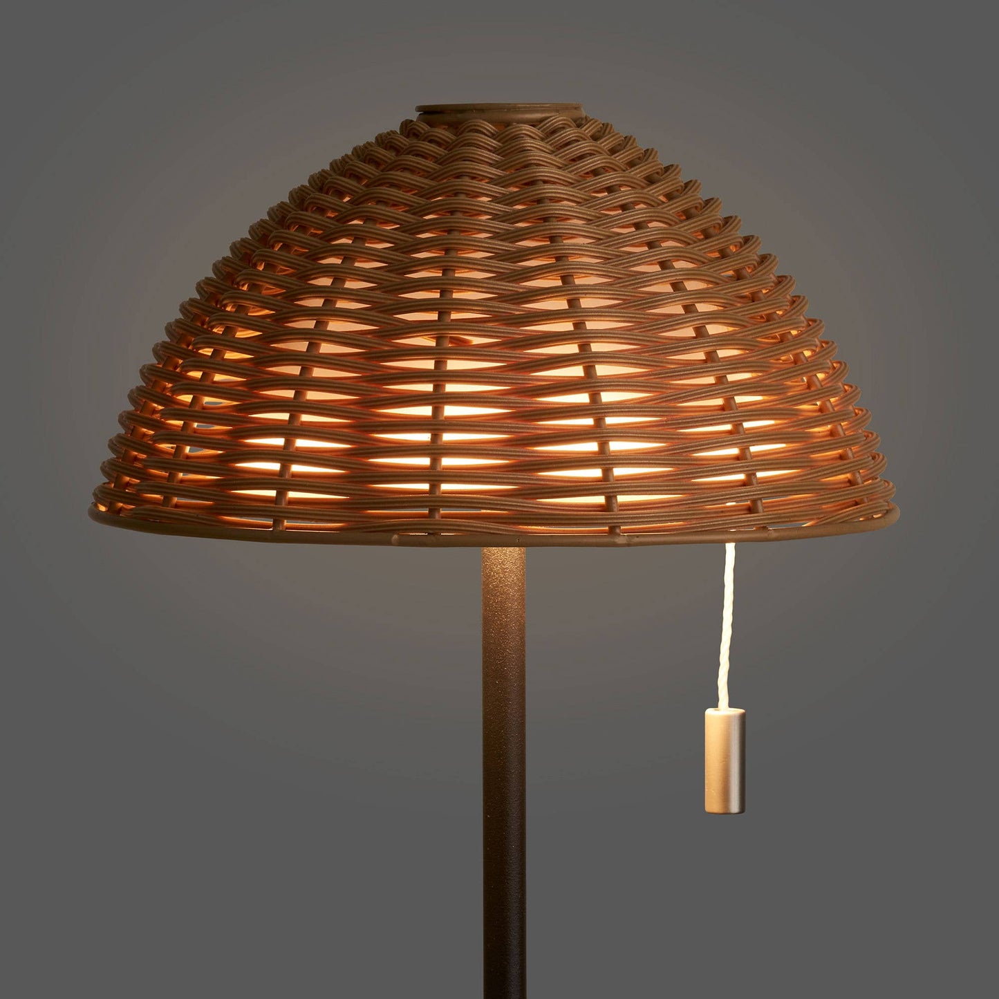 Wigan LED Tischlampe - Natur / Schwarz