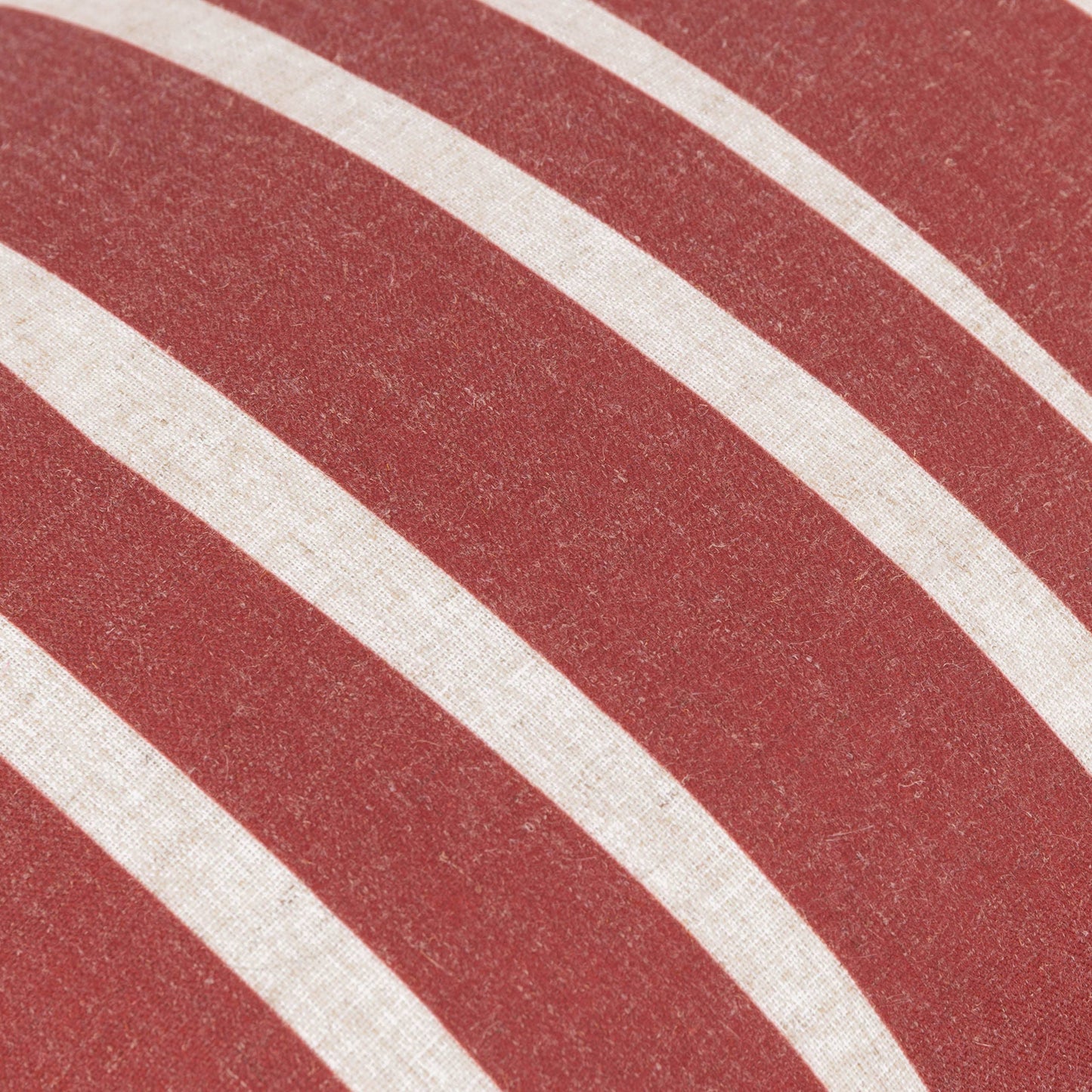 Carmon Kissen Leinenoptik/Rot gestreift – 40 × 60 cm