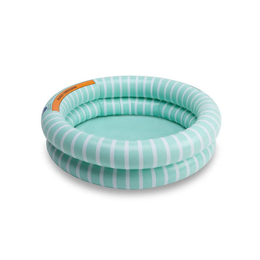 Baby Pool Grün/Weiß gestreift – Ø 60 cm