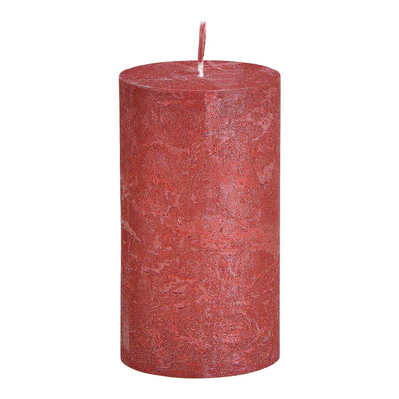 Kerze Shimmer Finish aus Wachs Bordeaux (B/H/T) 6,8x12x6,8 cm