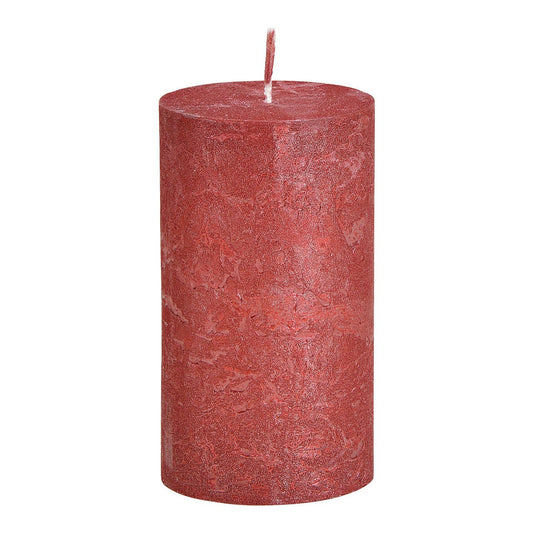Kerze Shimmer Finish aus Wachs Bordeaux (B/H/T) 6,8x12x6,8 cm