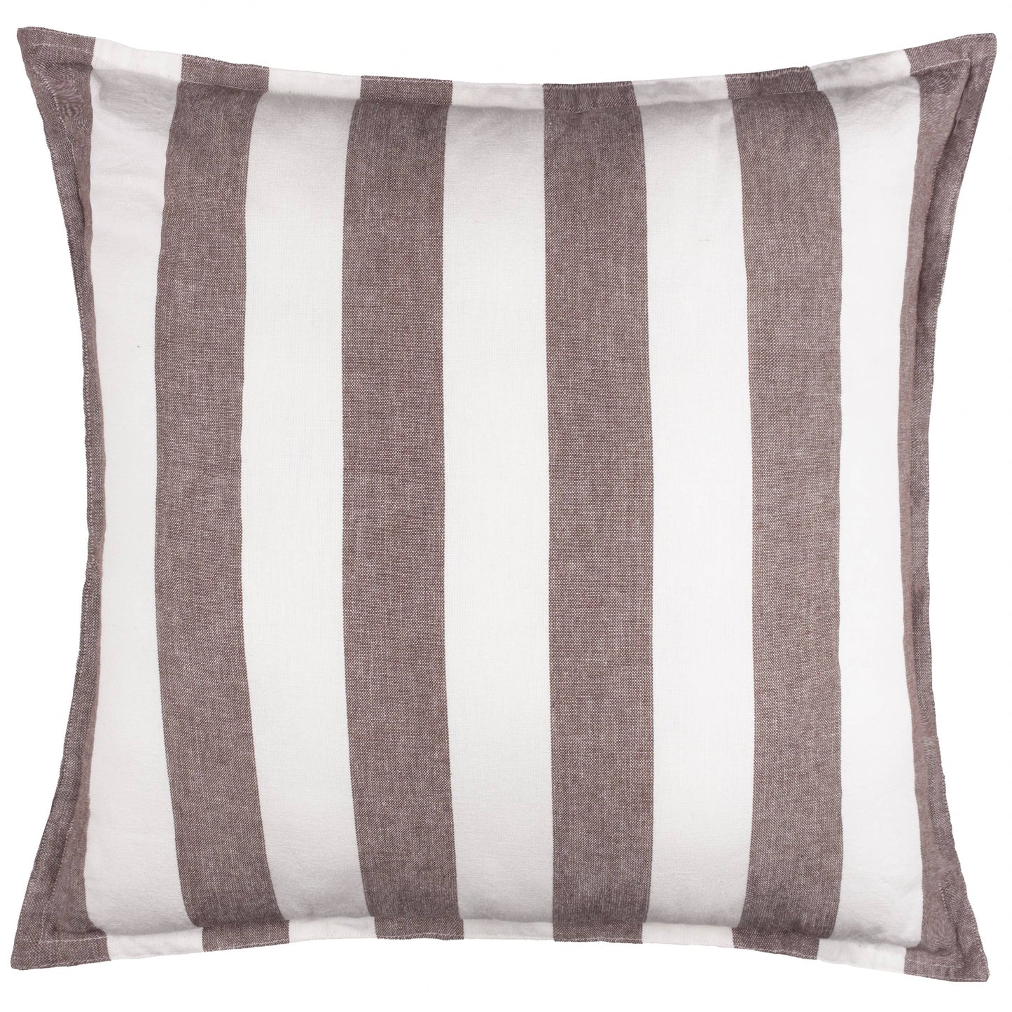 Hayle Outdoor-Kissen Schokolade gestreift – 50 × 50 cm
