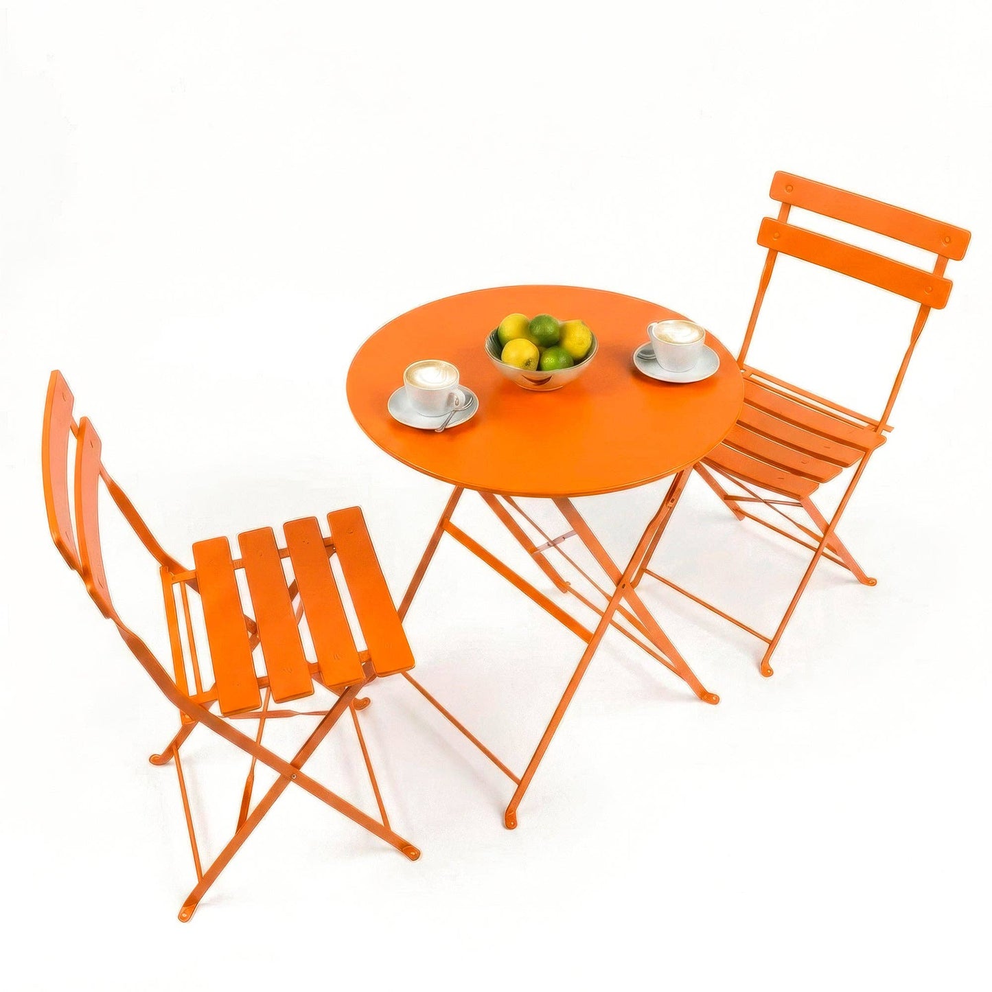 2-Sitzer Sussex Bistro-Set – rund: Gelb