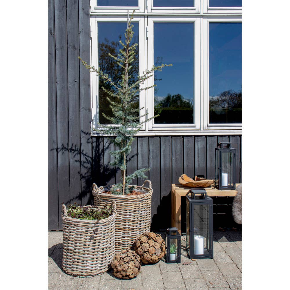 Weidenkörbe rund – 2er Set