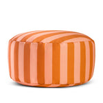 Wasserdichter orange-rosa Sitzsack für drinnen und draußen.