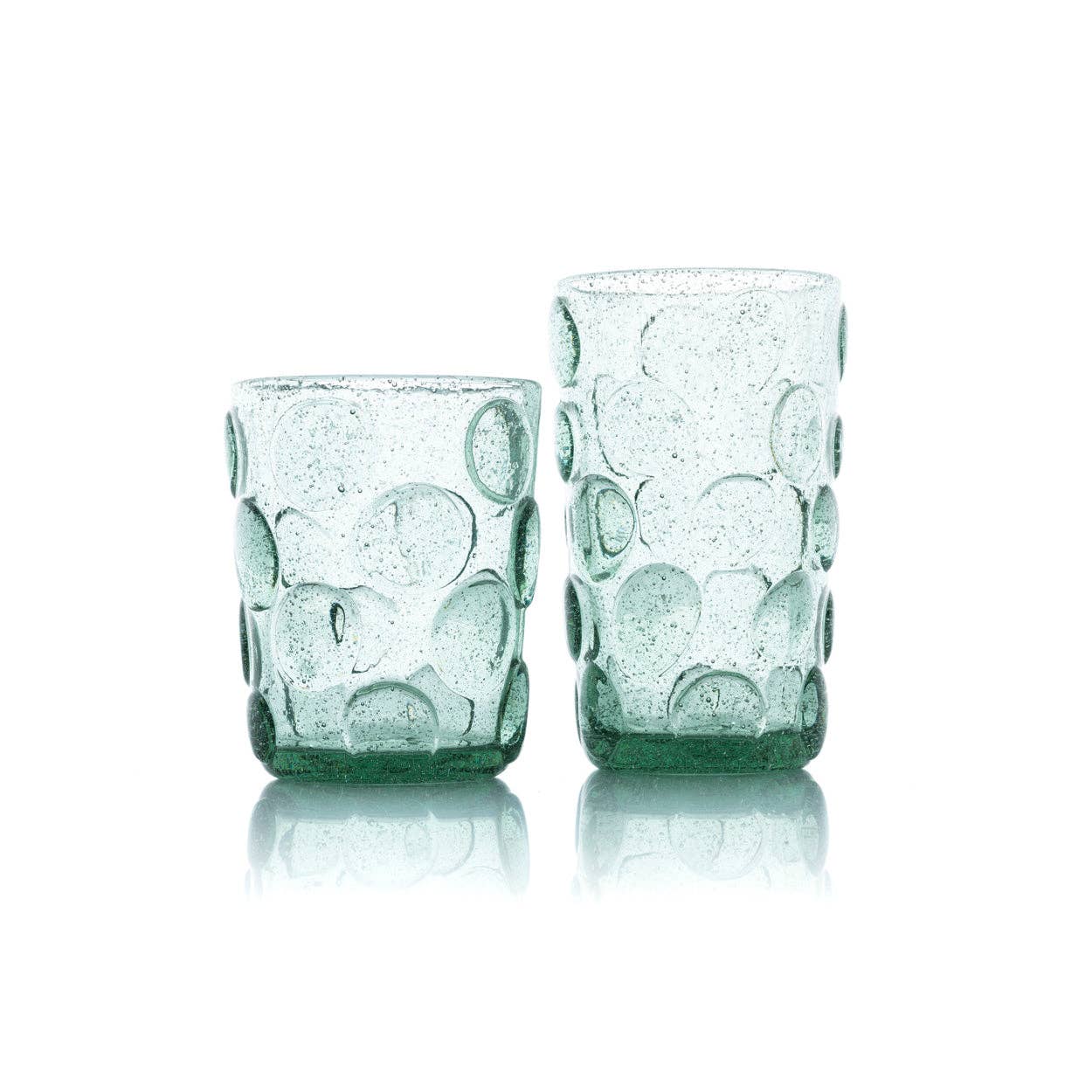 Das gefrostete Punkt-Wasserglas - Aqua