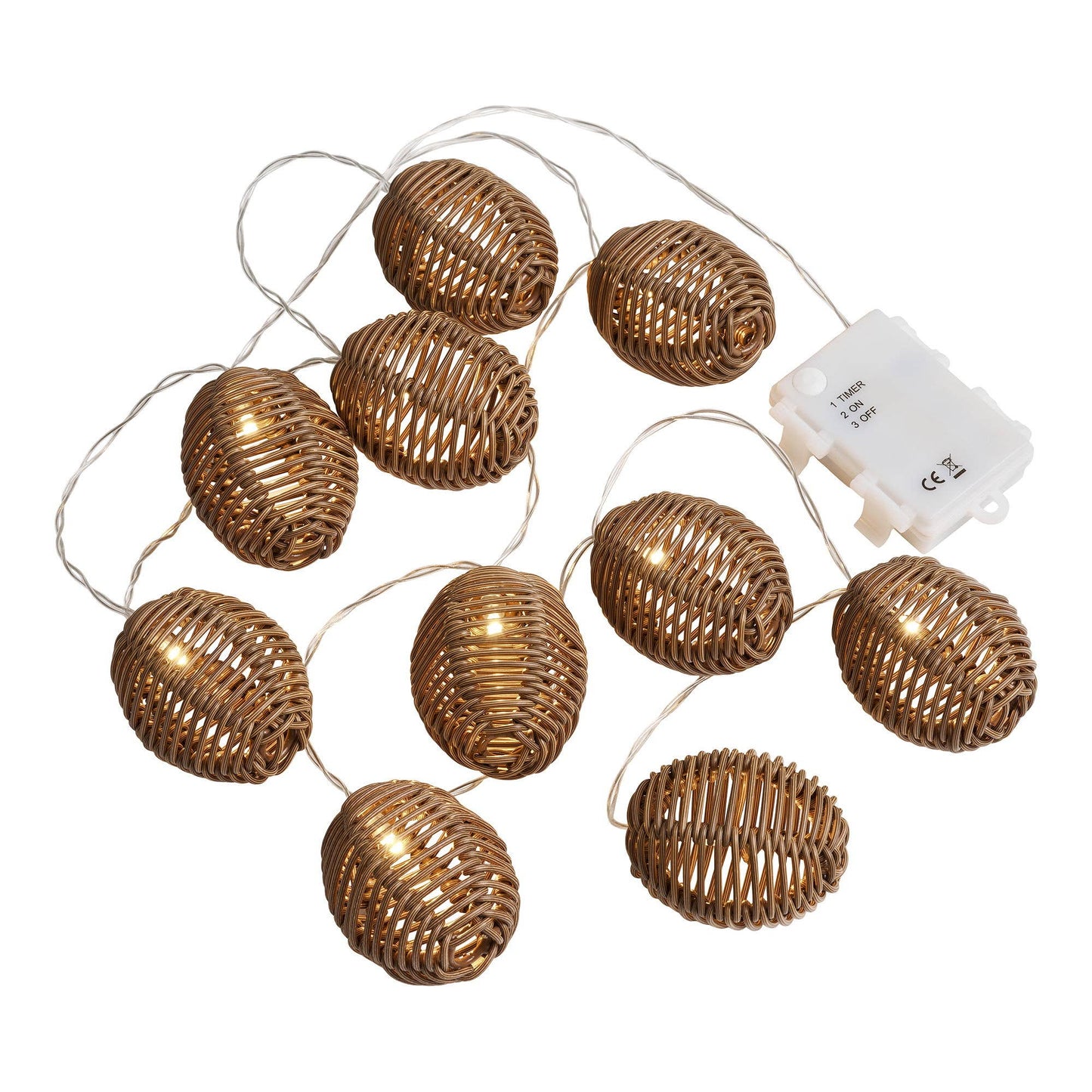 Carlisle LED Lichterkette - Natur / Schwarz