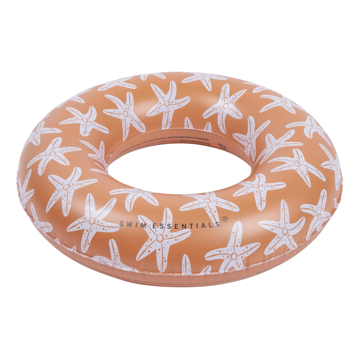 Schwimmring Orange mit Seesternmuster