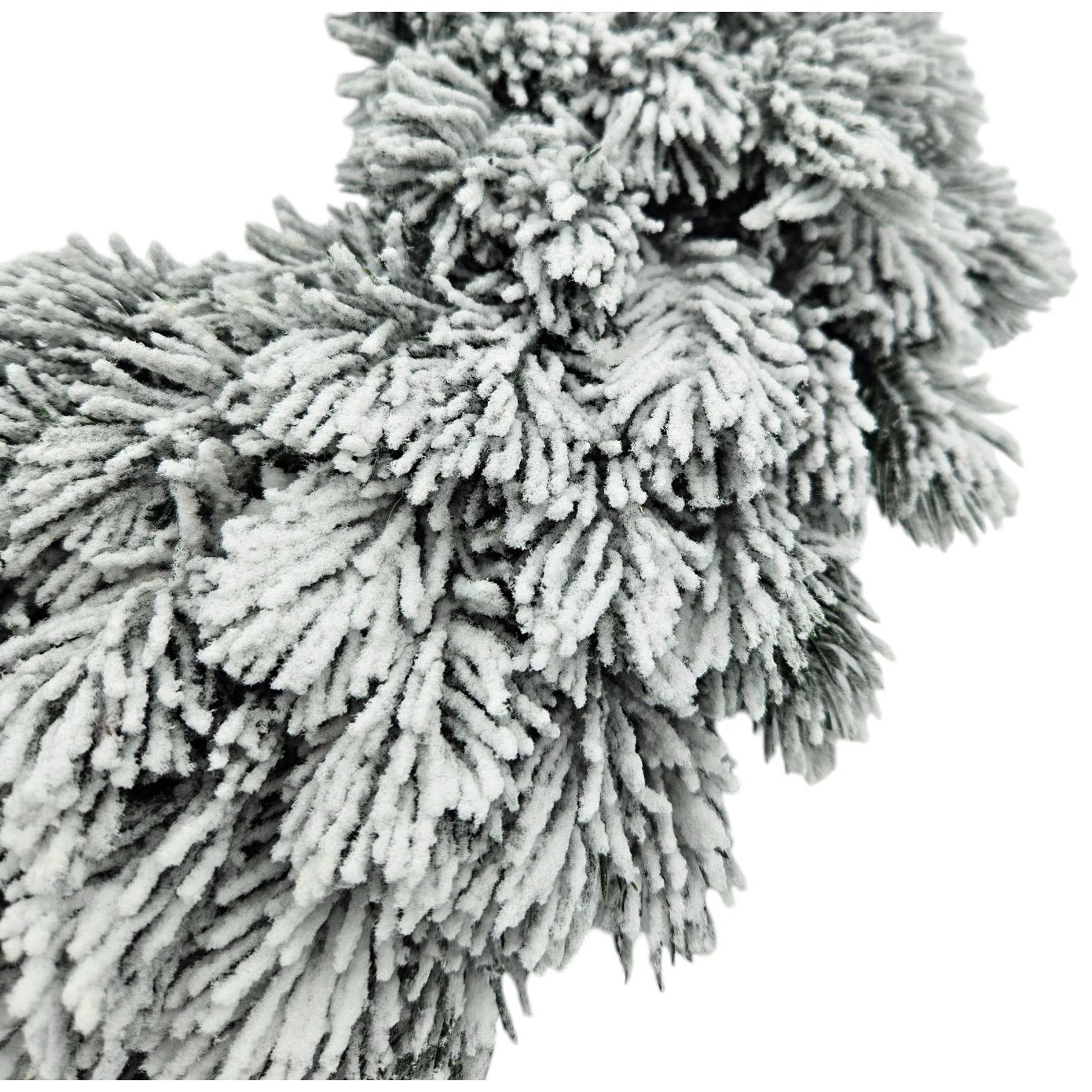 Adventskranz Tannenkranz Weihnachtskranz künstlicher Deko-Kranz grün weiß Ø 40cm