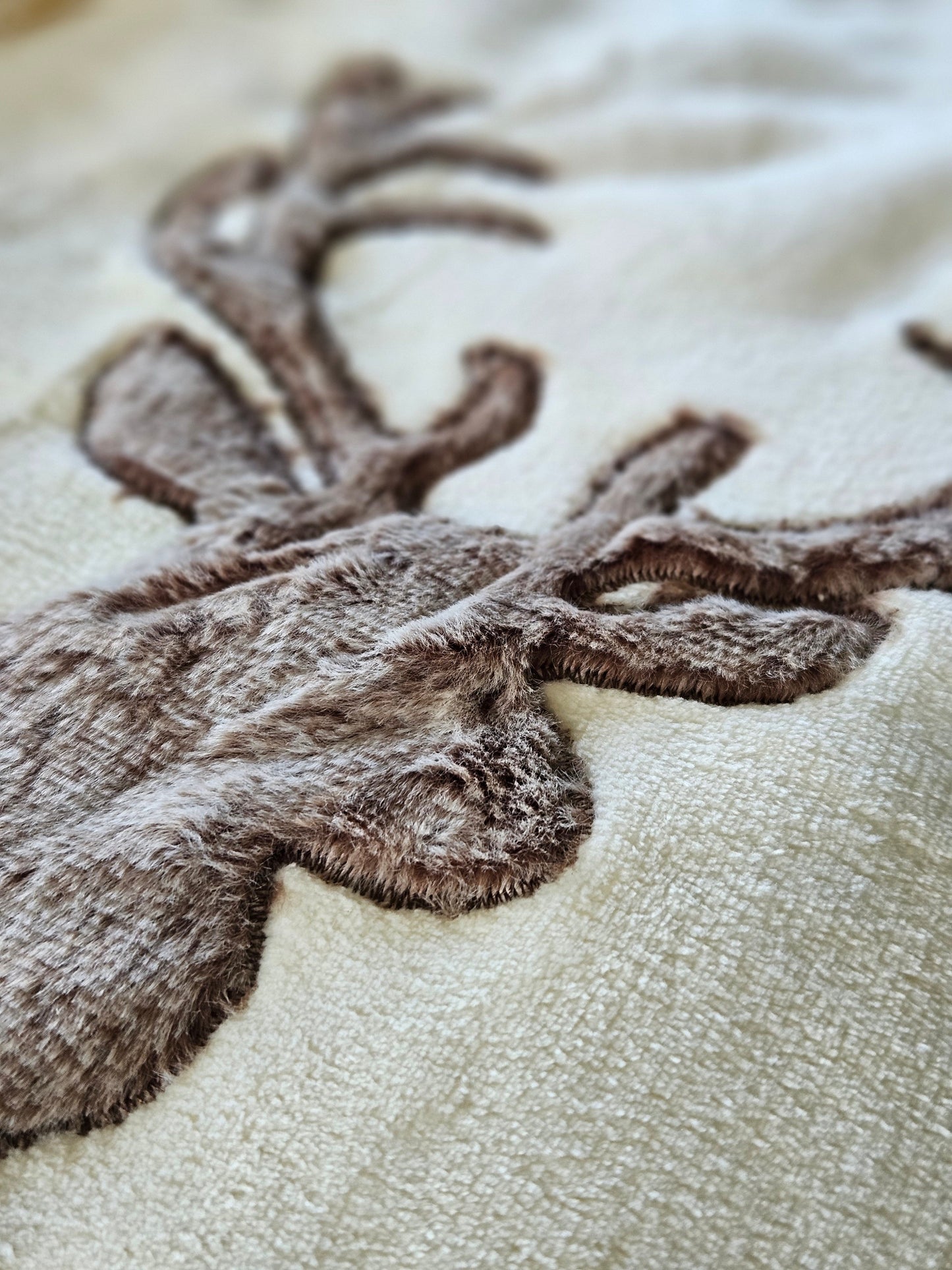 Decke Kuscheldecke Tagesdecke Wohndecke Hirsch Winter 150x200 kuschelig weich