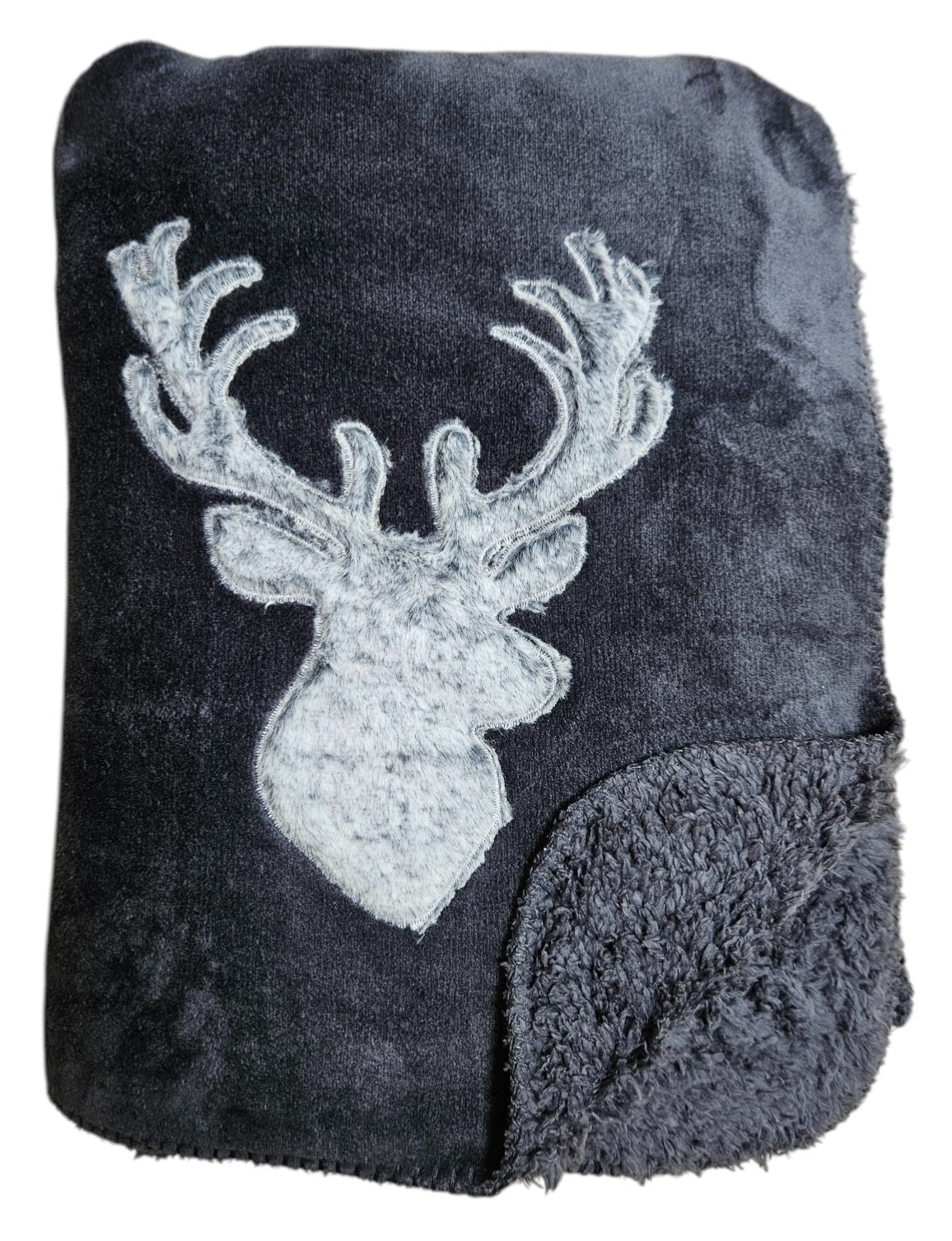 Decke Kuscheldecke Tagesdecke Wohndecke Hirsch Winter 150x200 kuschelig weich