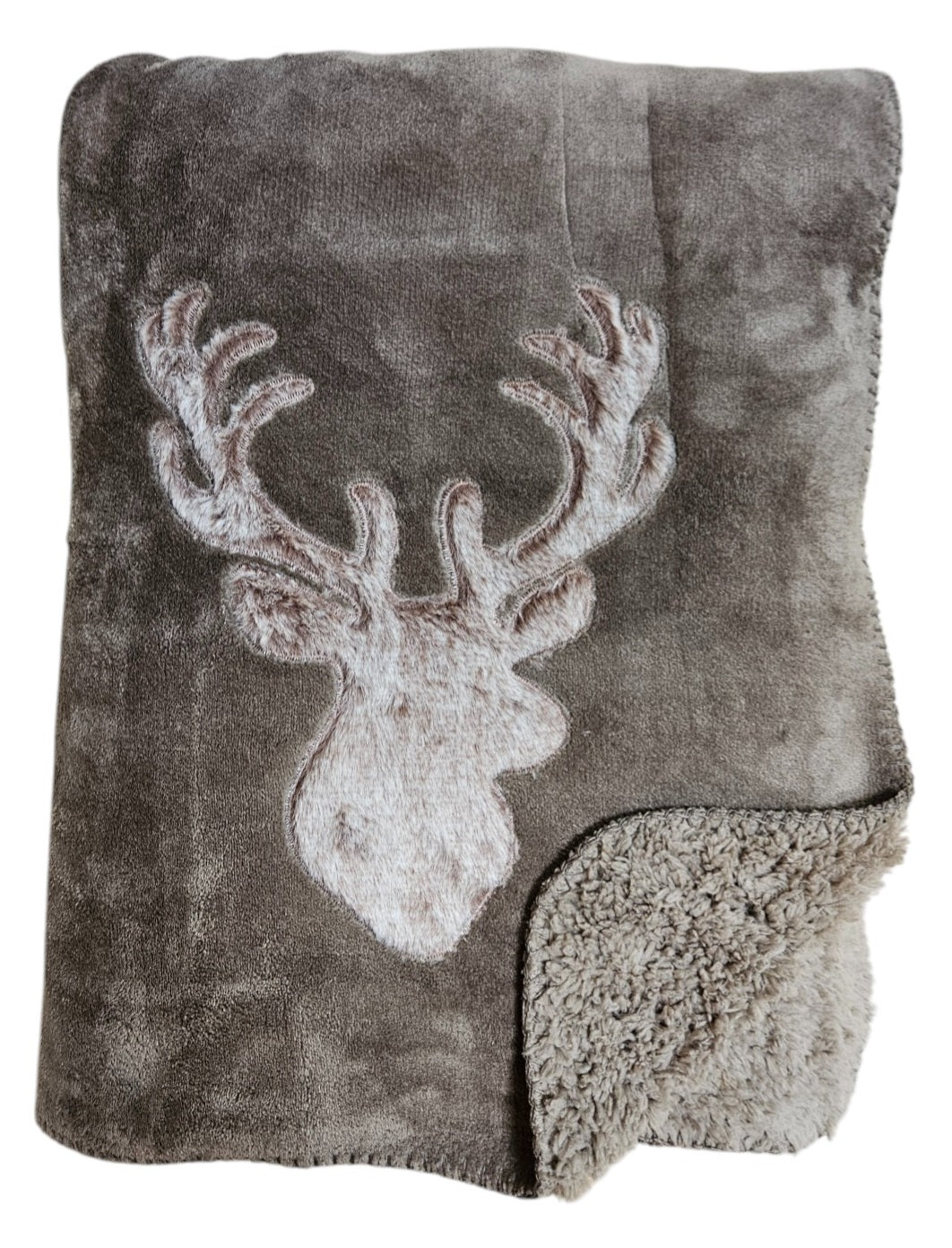 Decke Kuscheldecke Tagesdecke Wohndecke Hirsch Winter 150x200 kuschelig weich