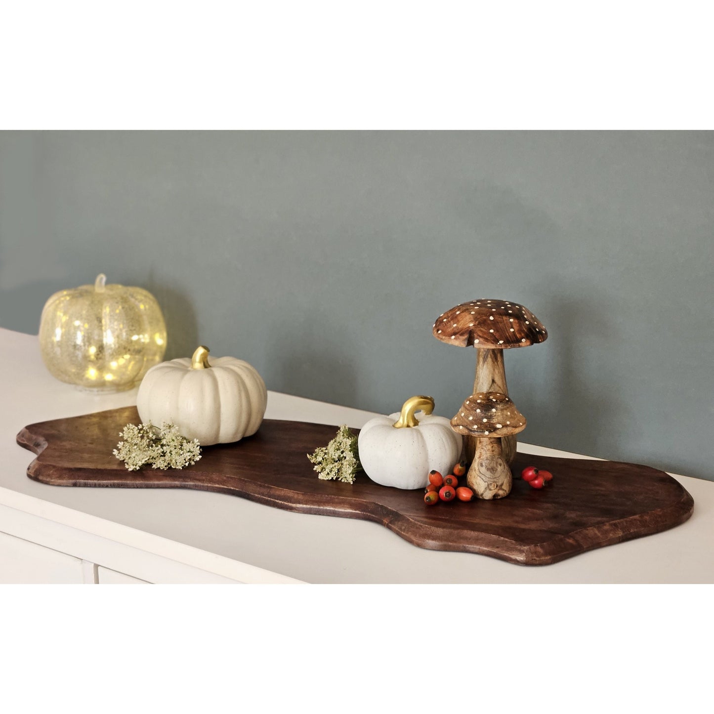 XXL Holzbrett Schneidebrett Mangoholz Servierbrett Platte Holz braun Brett 80 cm