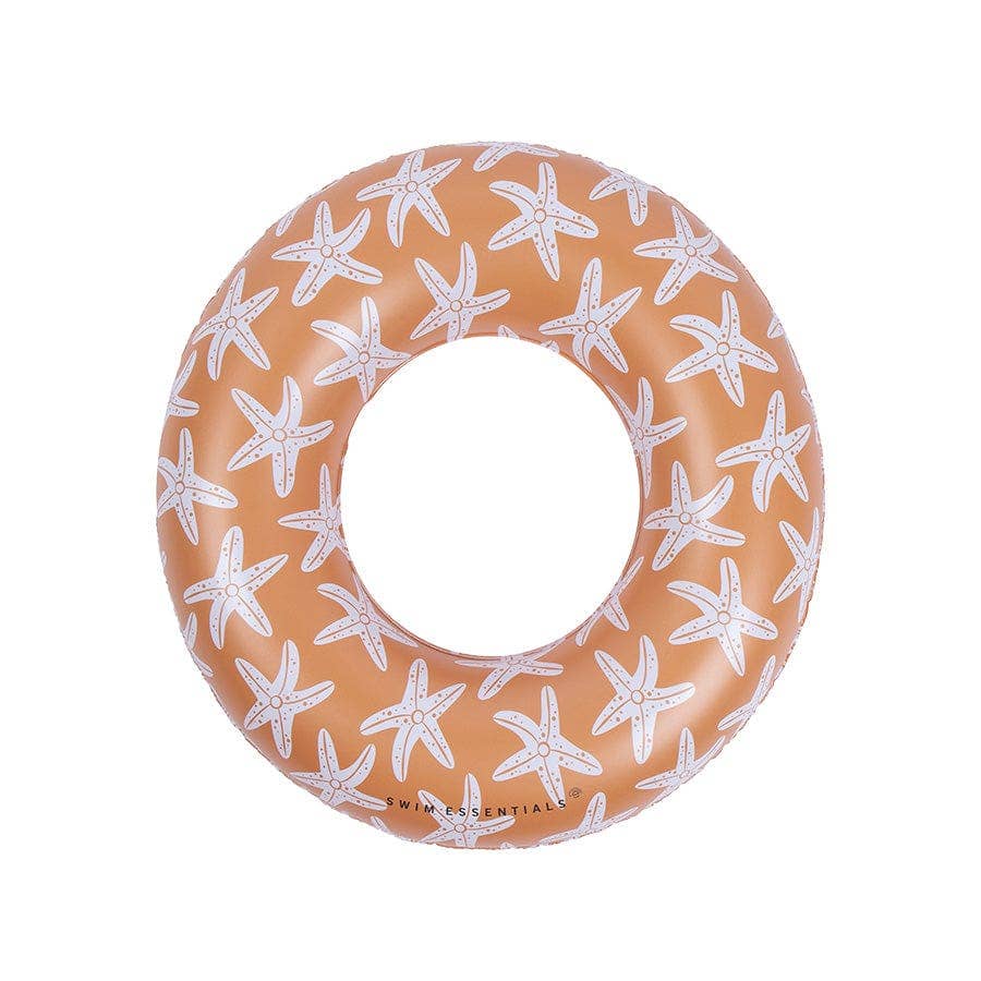 Schwimmring Orange mit Seesternmuster