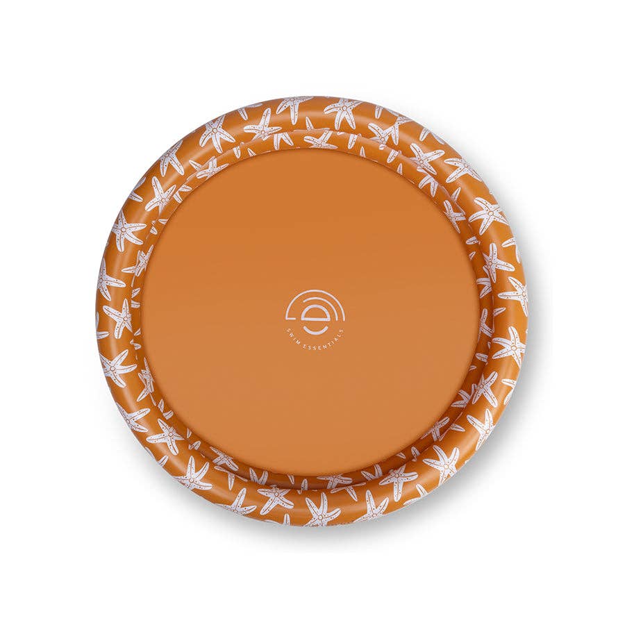Kinderpool Orange mit Seesternen – Ø 100 cm
