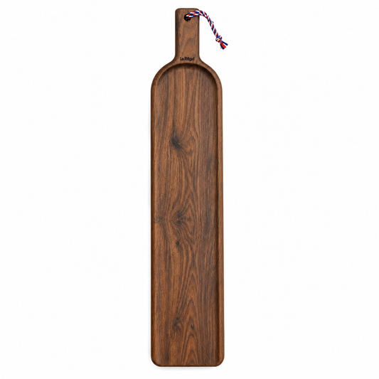 Aperitifbrett aus wärmebehandelter Esche, 80 cm lang