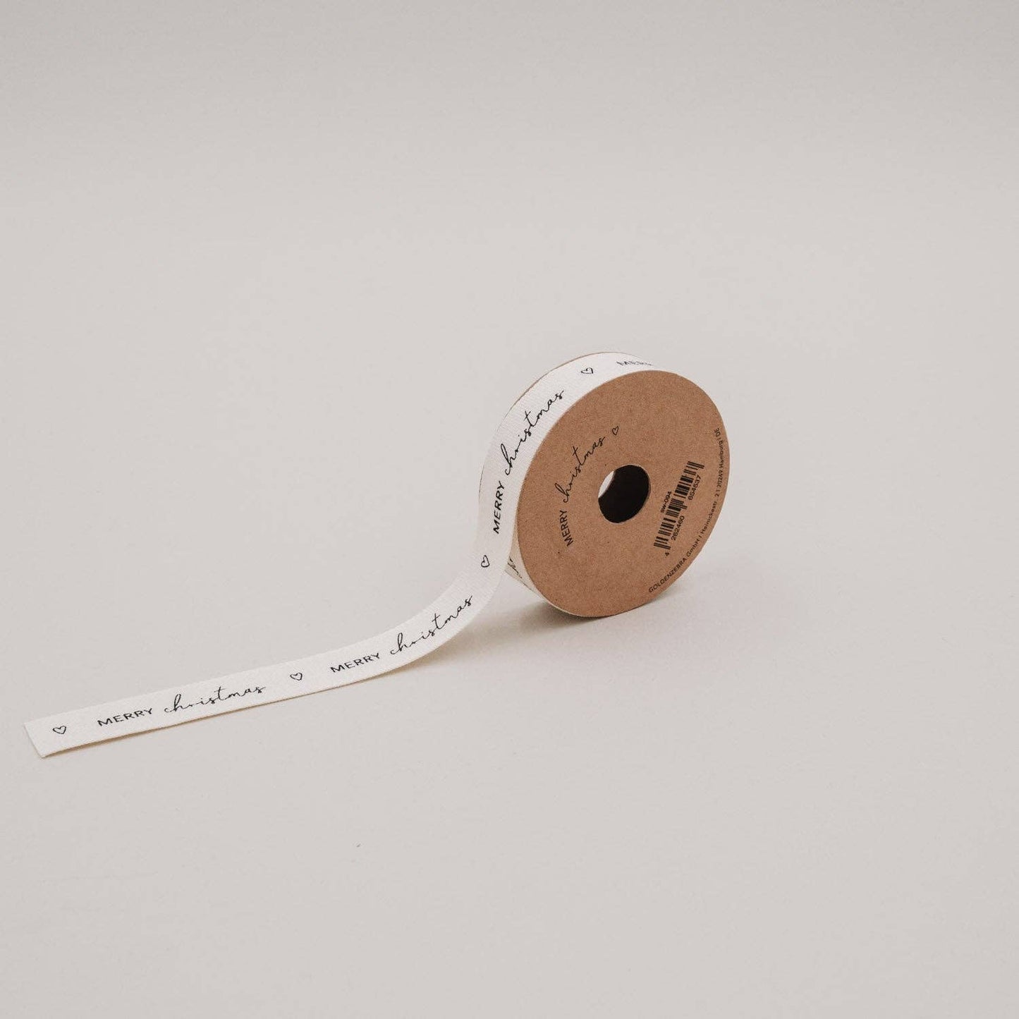Geschenkband 5m Merry Christmas (VE = 8 Stk.)