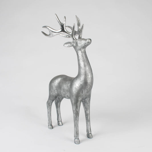 Hirsch Figur Silber – 42,5 cm