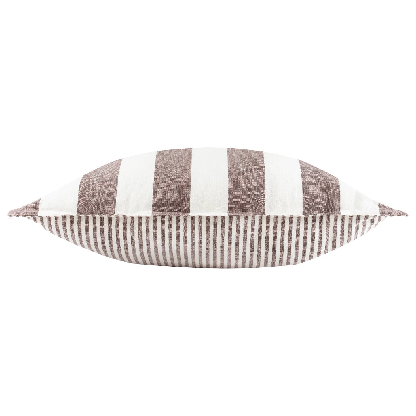 Hayle Outdoor-Kissen Schokolade gestreift – 50 × 50 cm