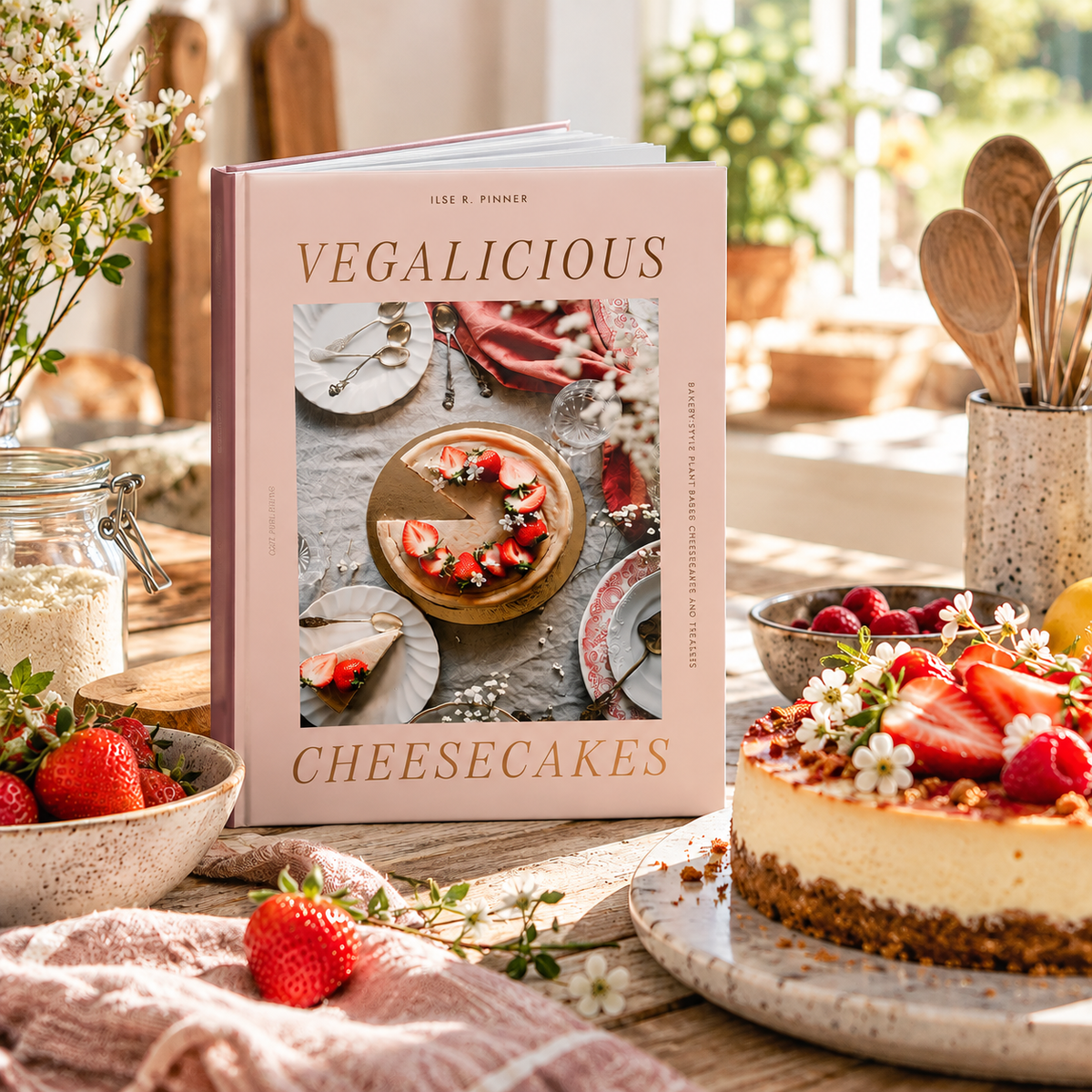 Backbuch, Vegalicious Cheesecakes, mit 80 veganen Rezepten, englischsprachige Ausgabe