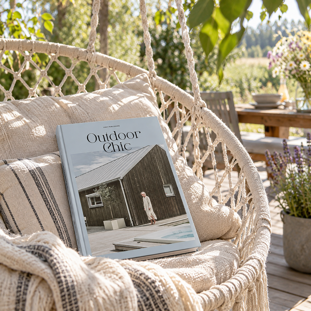 Bildband, Outdoor Chic, über stilvolle Gärten & Terrassen, englischsprachige Ausgabe