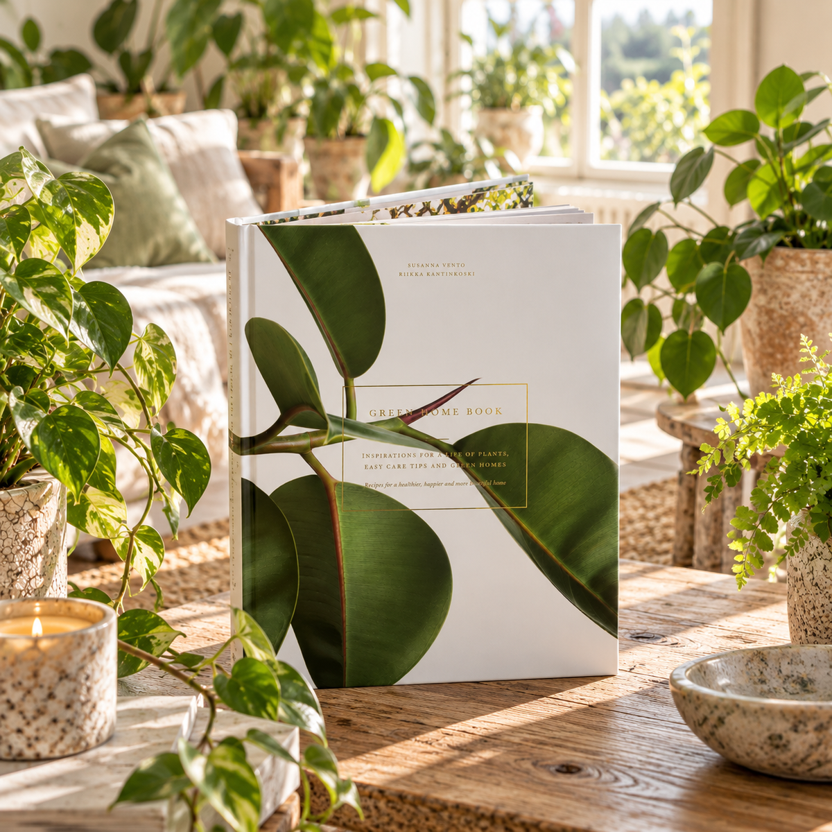 Buch Hardcover, Green Home, Wohnen mit Pflanzen, englischsprachige Ausgabe