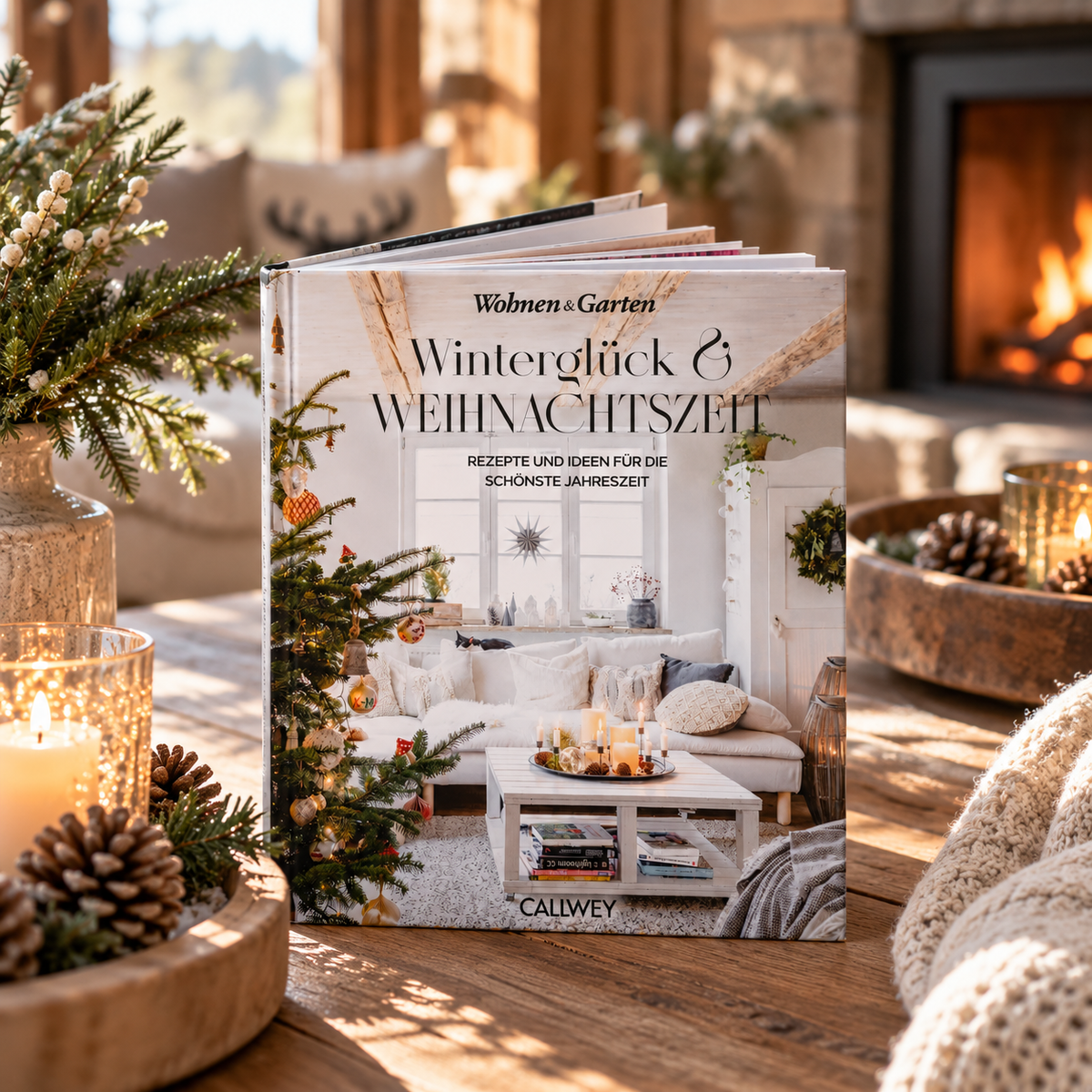 Buch Winterglück & Weihnachtszeit – 160 Seiten, Rezepte & Dekoideen
