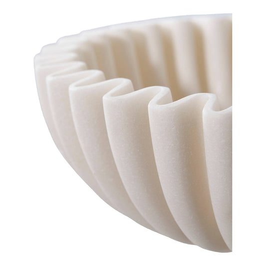 Bowl Schale aus Polyresin, Ø 20 × 6,5 cm, Beige