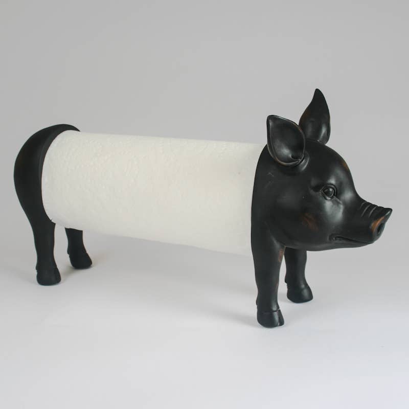 Küchenpapierhalter als Schweinchen