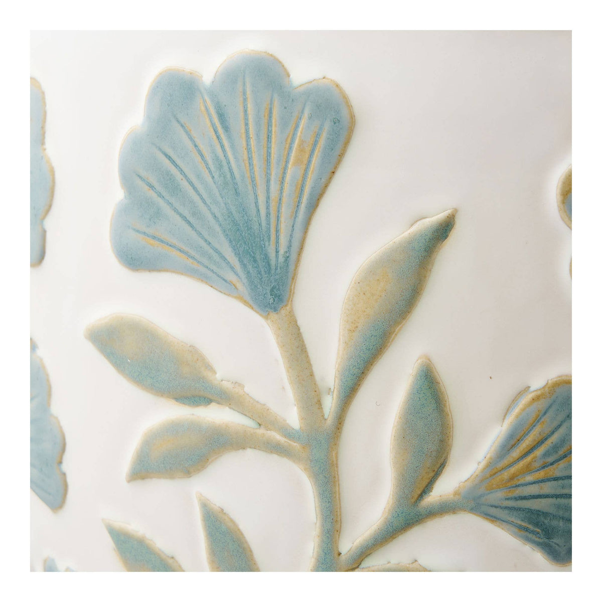 Blumentopf aus Keramik, Weiß, Ø 22,5 × 17,5 cm