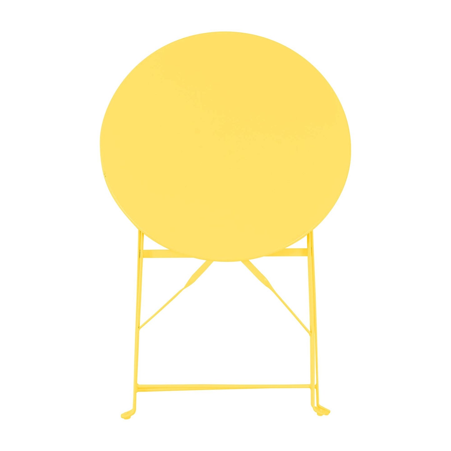 2-Sitzer Sussex Bistro-Set – rund: Gelb