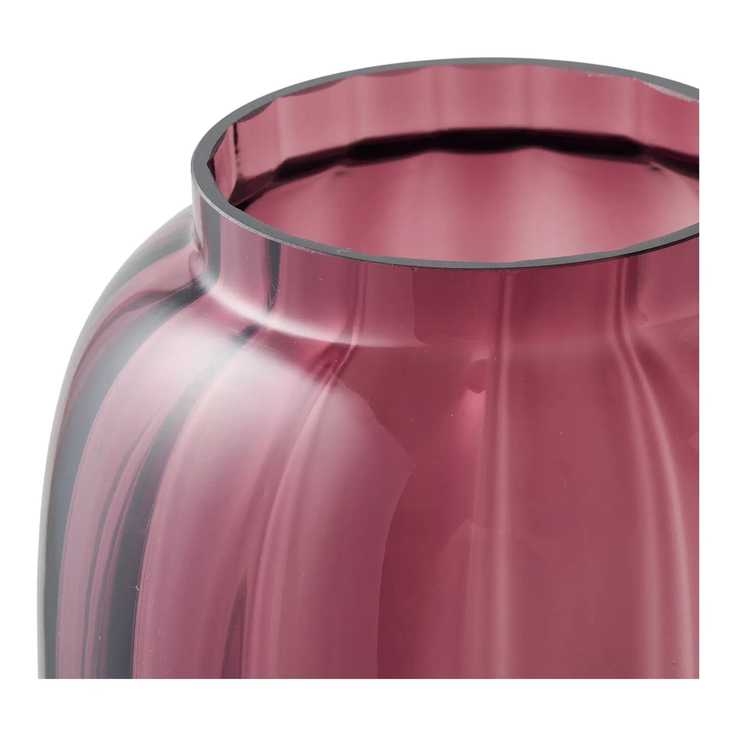 Vase - Geraucht Rot