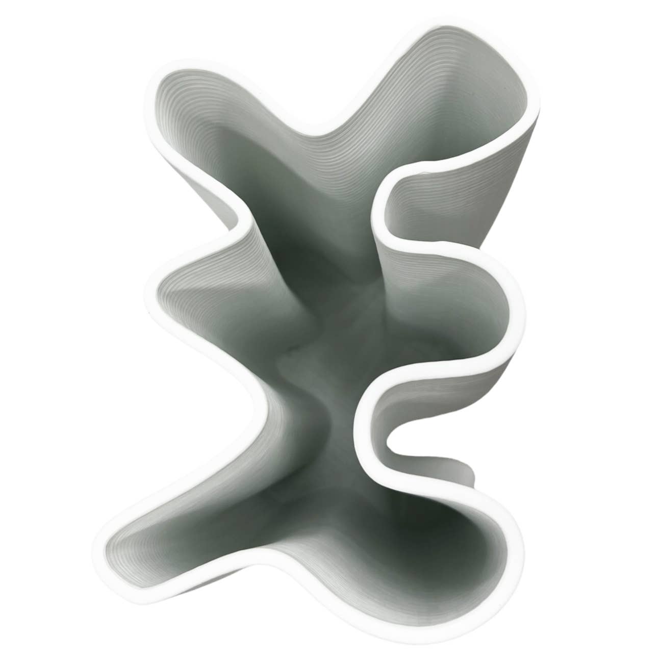 26 cm hohe moderne weiße Keramikvase