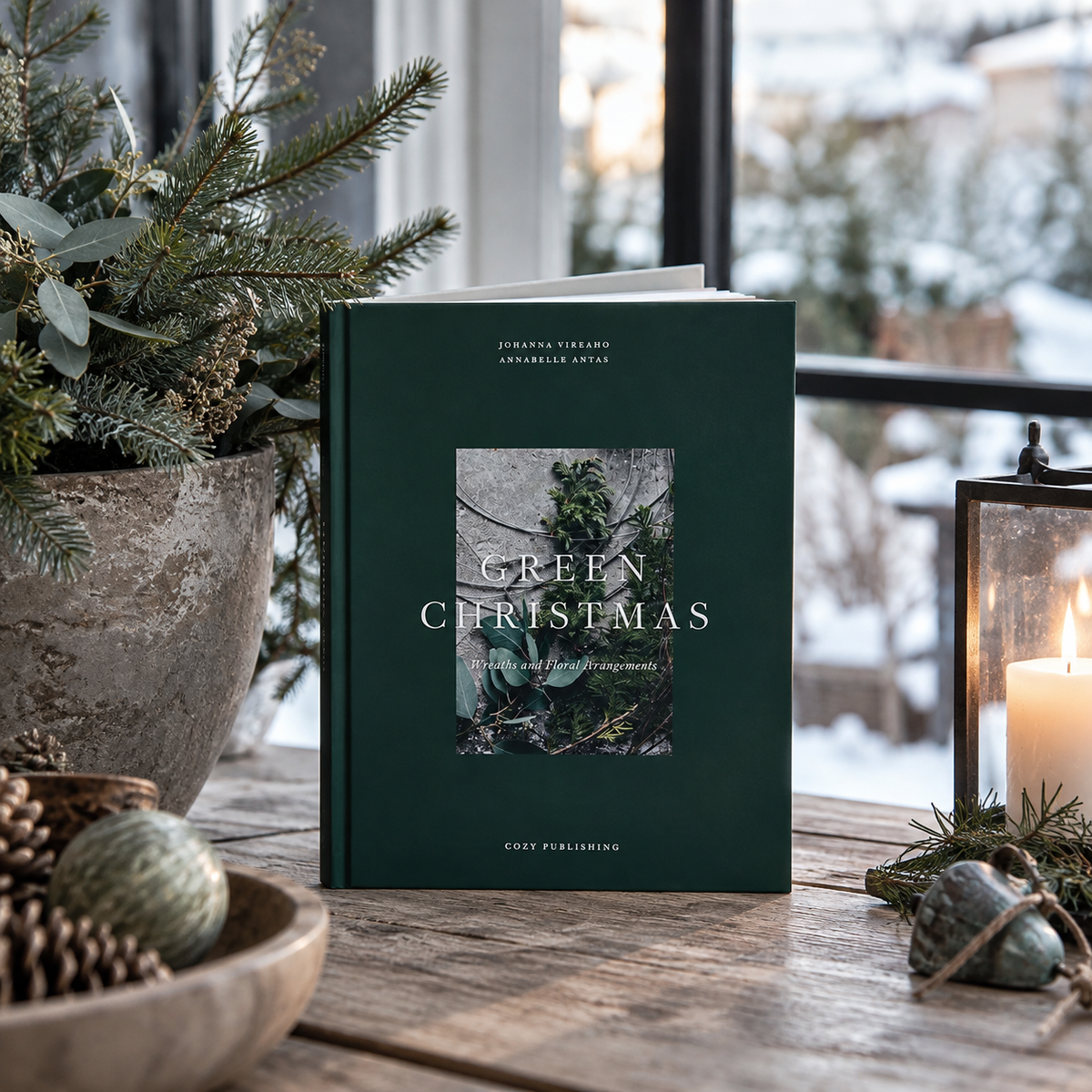 Green Christmas, Weihnachtsbuch für natürliche Kränze & Blumendeko, englischsprachige Ausgabe