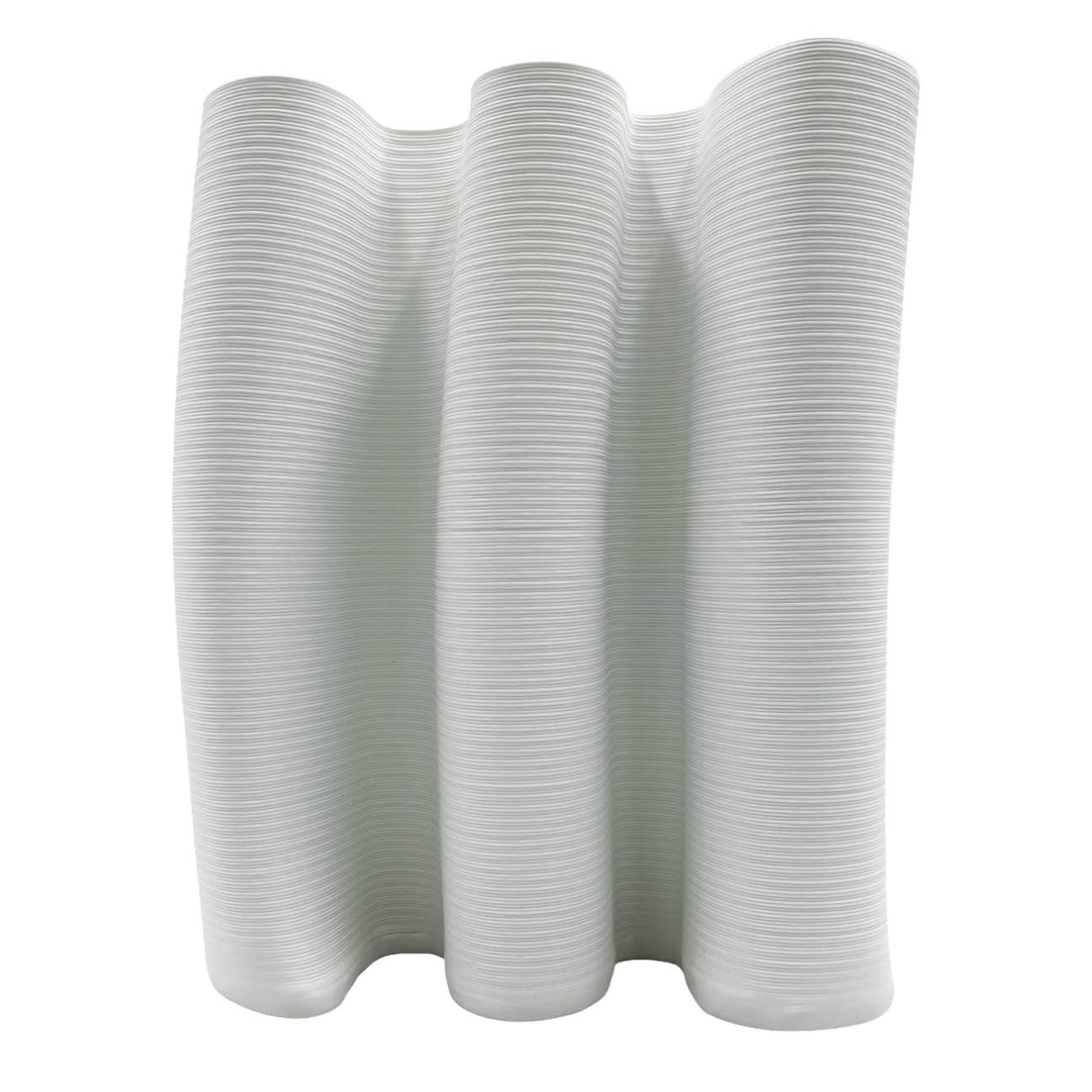 26 cm hohe moderne weiße Keramikvase