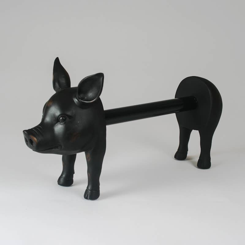 Küchenpapierhalter als Schweinchen