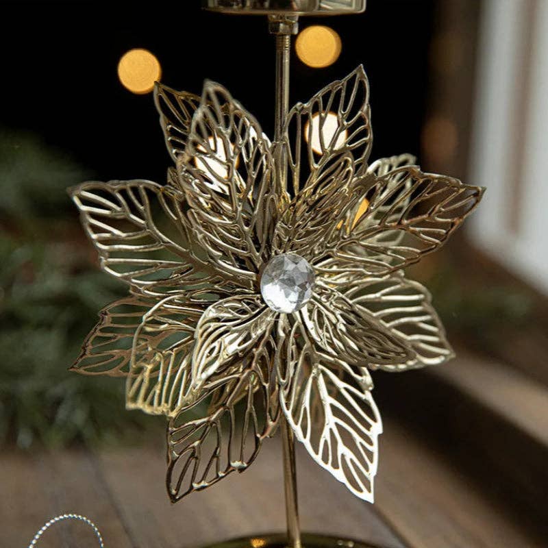 Eiserne Weihnachtskerzenhalter: Eight-pointed star