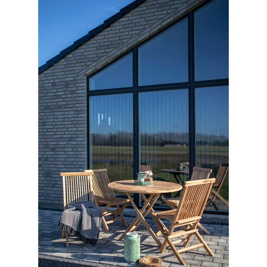 Oviedo Teak Esstisch - Esstisch aus Teak Ø100x75cm