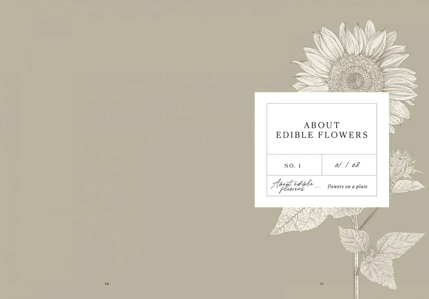 Blumen auf einem Teller