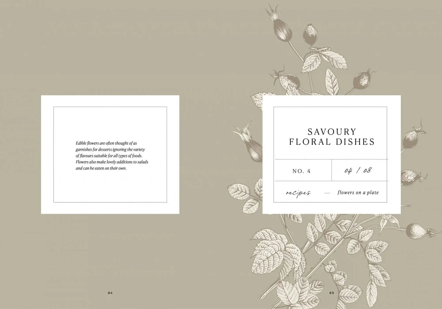 Blumen auf einem Teller