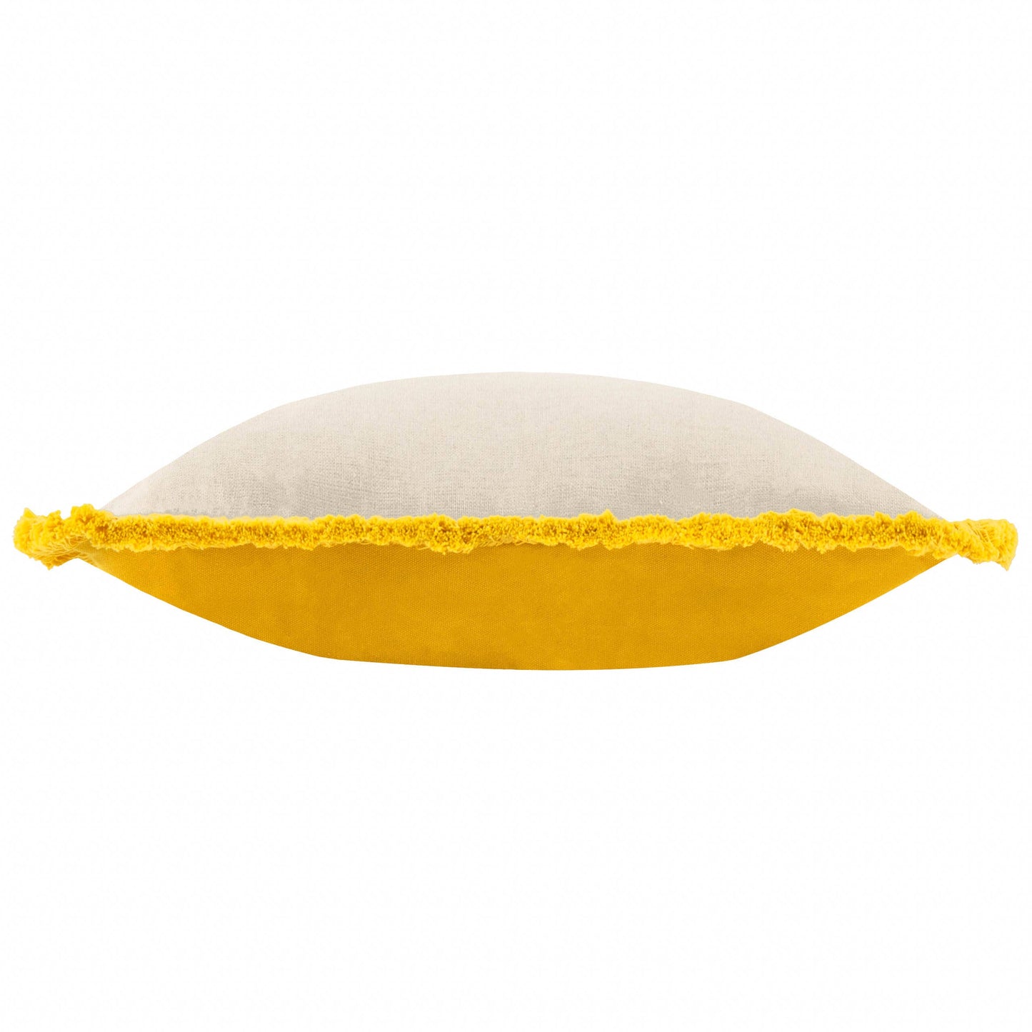 Soleil Kissen Gelb bestickt – 30 × 50 cm
