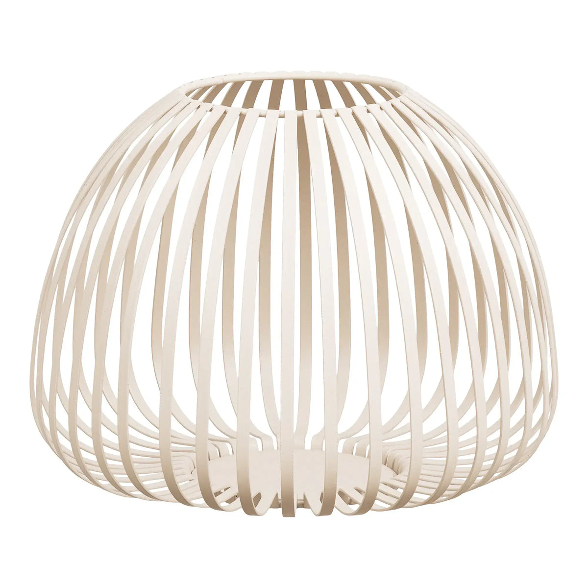 Laterne Stoense aus Metall, Ø 25 × 20 cm, in Beige