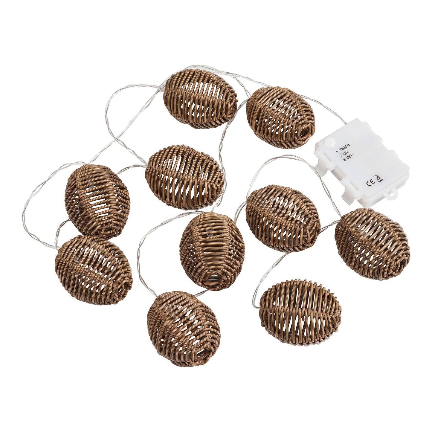 Carlisle LED Lichterkette - Natur / Schwarz