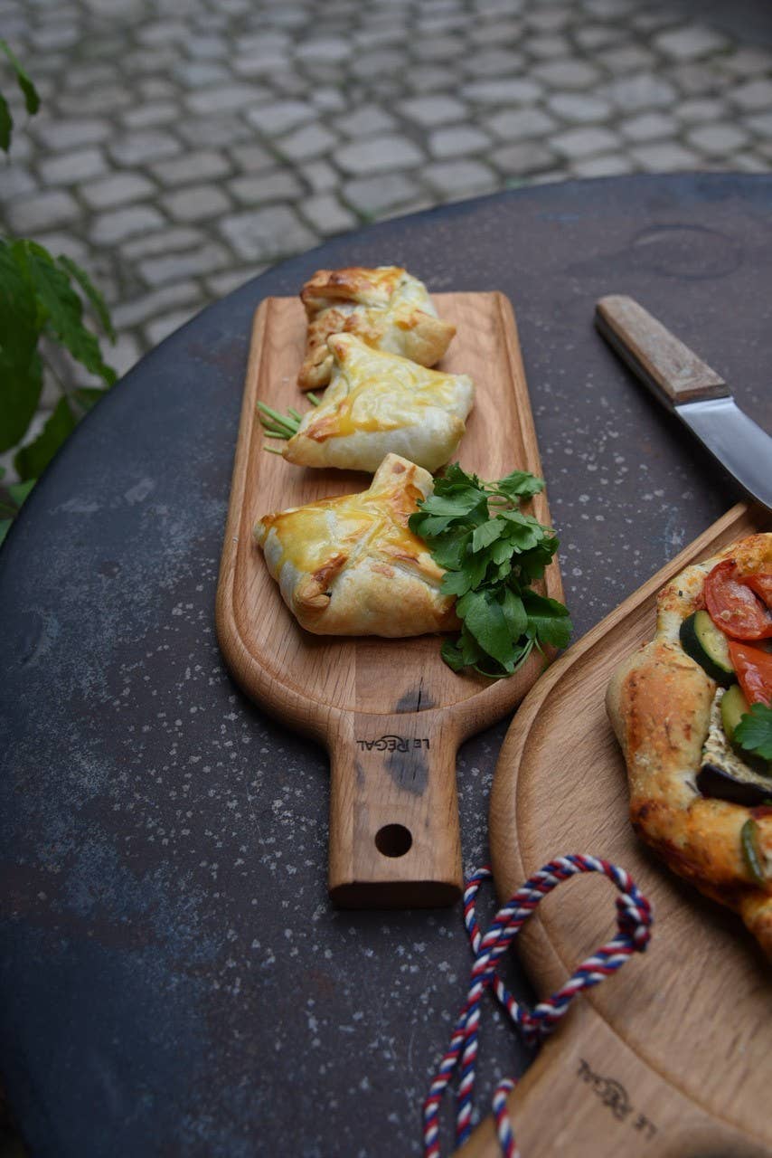 Kleines Aperitifbrett aus französischem Eichenholz