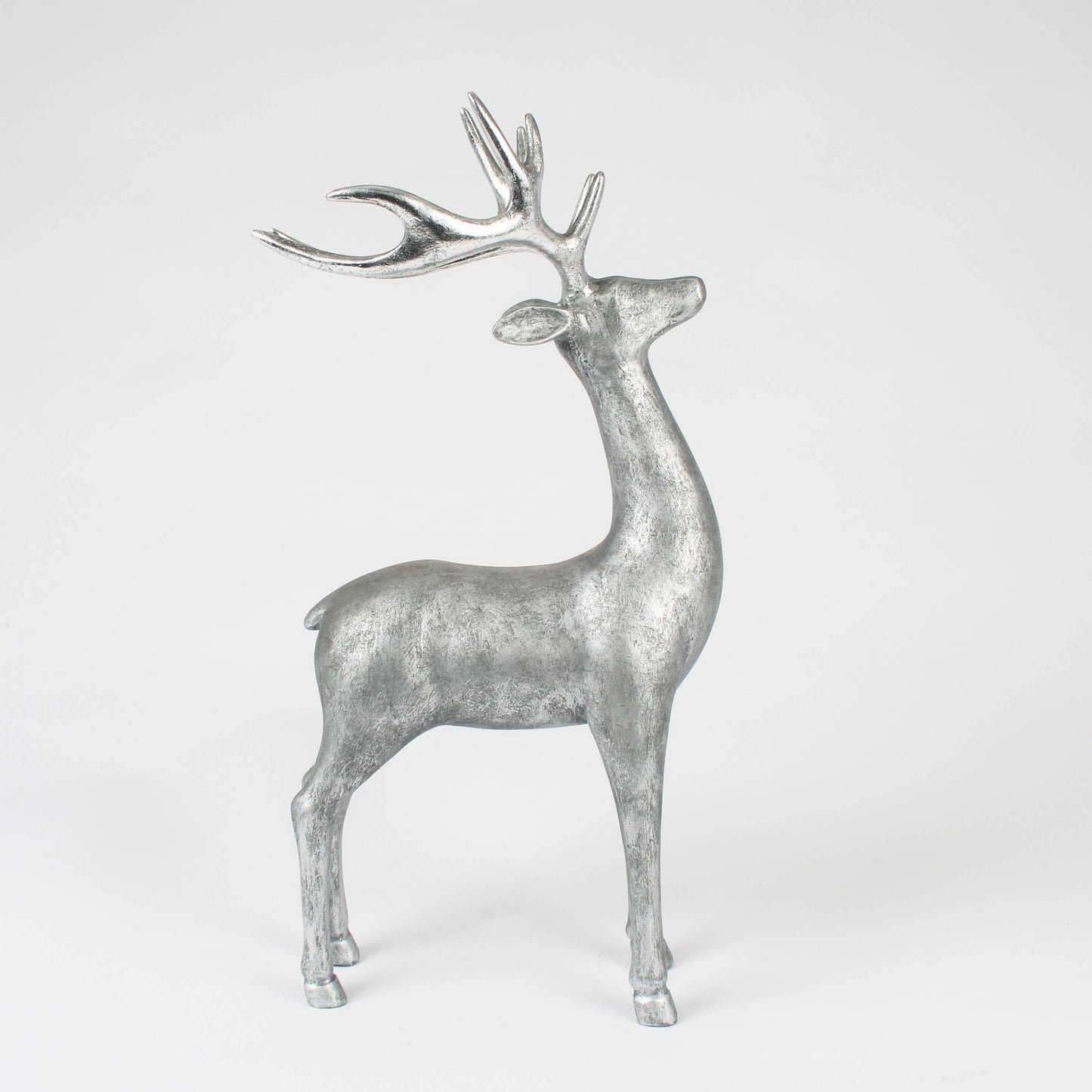 Hirsch Figur Silber – 42,5 cm
