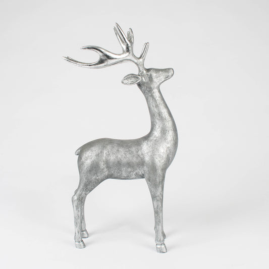 Hirsch Figur Silber – 42,5 cm