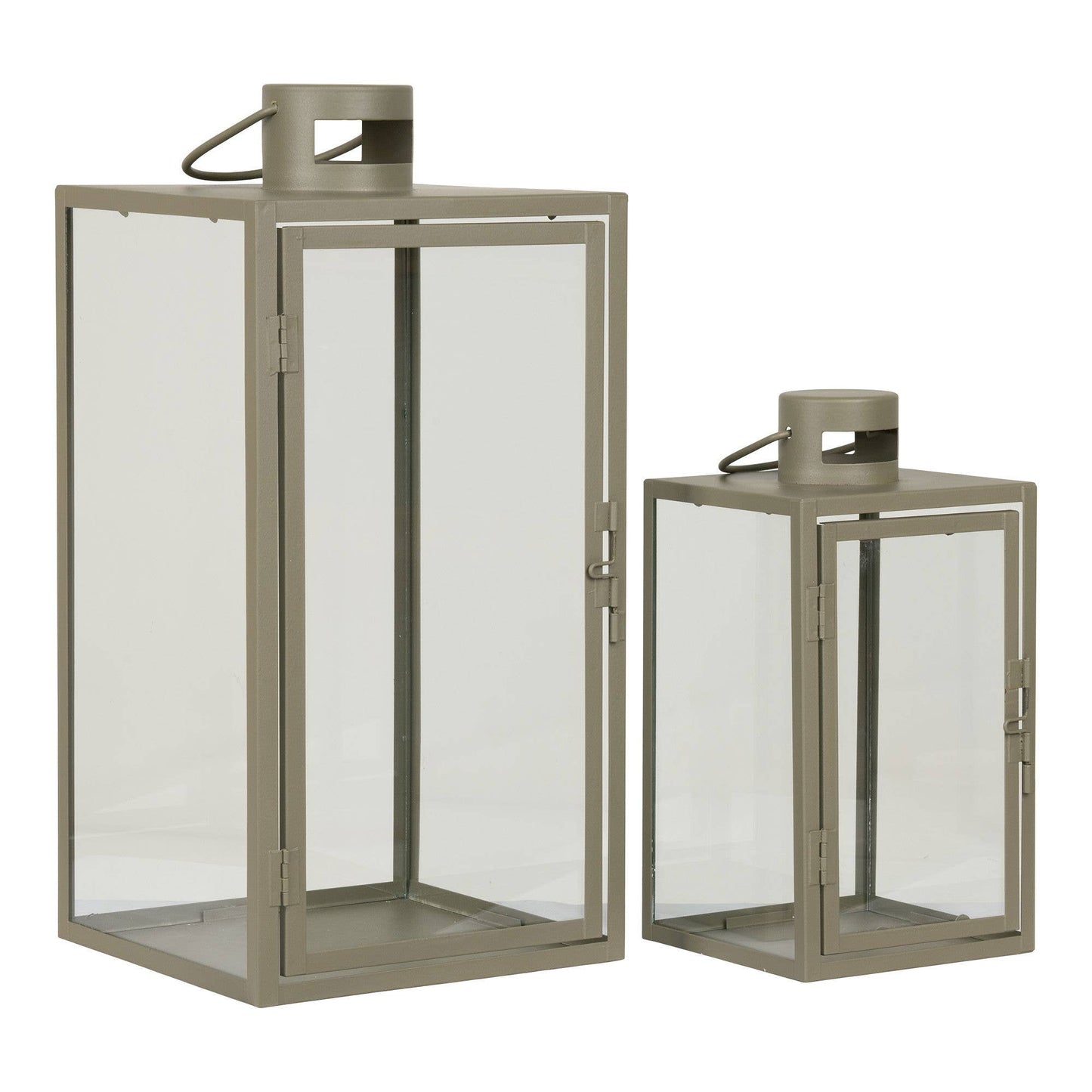Corfu Laternen 2er-Set Grün – Metall & Glas